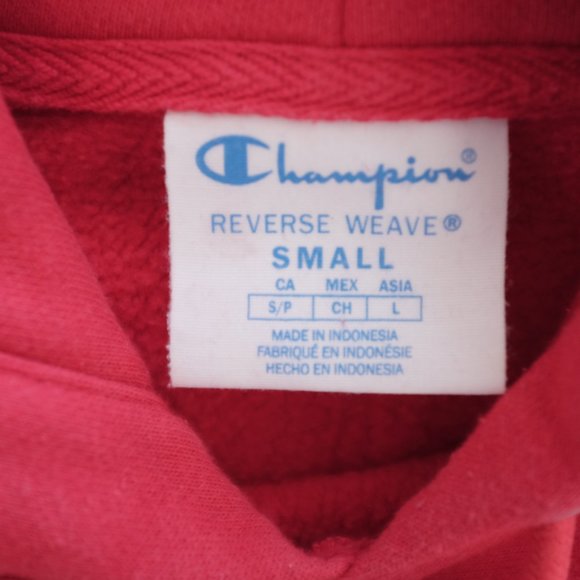 COPY - Champion red C-Life Reverse Weave C Logo Pull-Over Men's Hoodie fleece s… - Picture 10 of 12